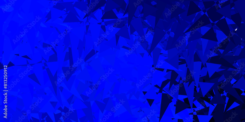 Dark BLUE vector background with random forms. Dark BLUE vector background with random forms.