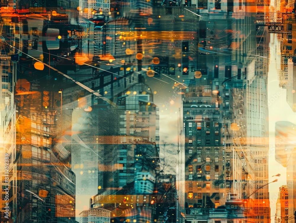 Merge the urban with the unreal; unleash the power of Surrealism on the bustling cityscape Show avant-garde visuals of unexpected encounters between dream elements and concrete jun