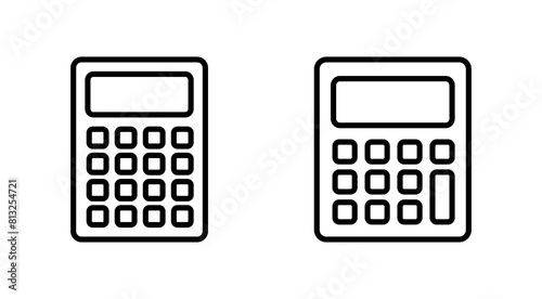 Calculator icon set. Accounting calculator icon. calculator vector