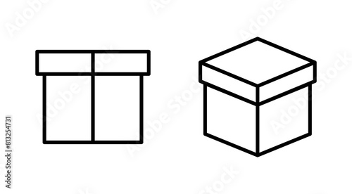 Box icon set. box vector icon, package, parcel