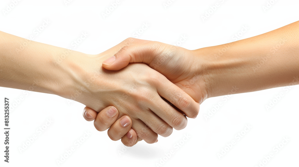 handshake isolated on white background handshake isolated on white background
