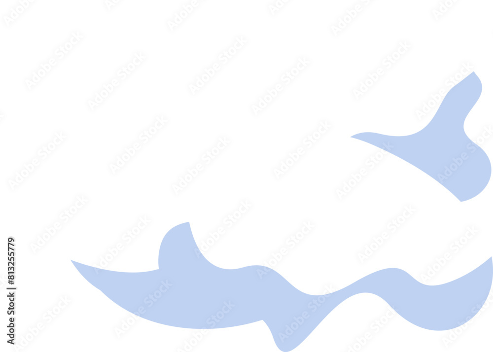 Obraz premium Smooth Cloud Sky Illustration