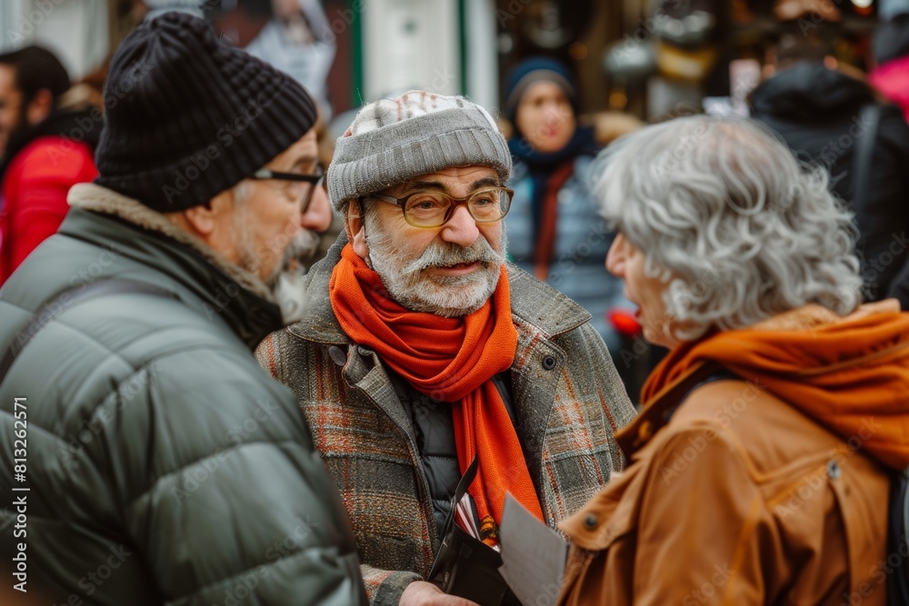 Unidentified people on the streets of Moscow. Unidentified people on the streets of Moscow.