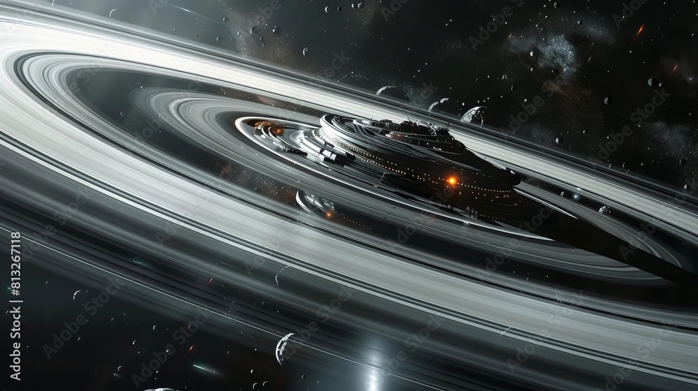 Imagine a stealth mission where space agents infiltrate a secret base hidden within Saturns rings Imagine a stealth mission where space agents infiltrate a secret base hidden within Saturns rings