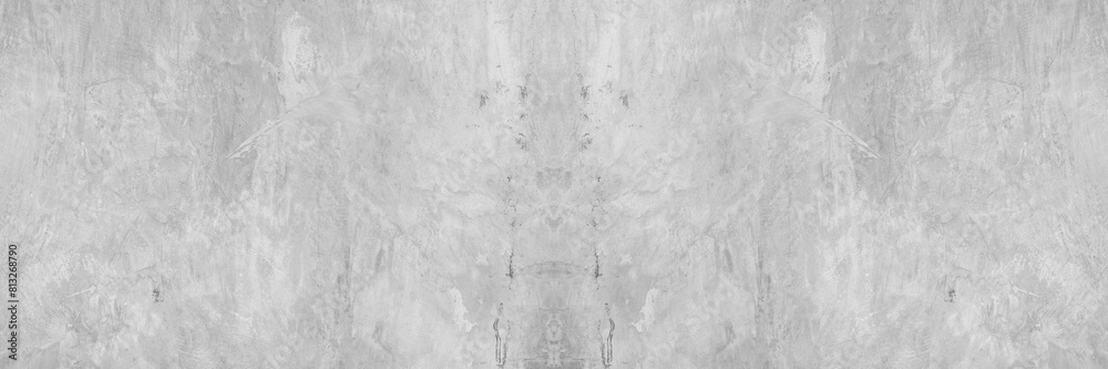 Fototapeta premium Old wall panorama texture cement dirty gray with black background abstract grey and silver color design are light with white background.