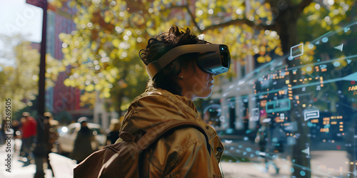 "Urban Exploration: Augmented Reality in Action" / "Next-Gen Sightseeing: AR Meets Cityscape" 