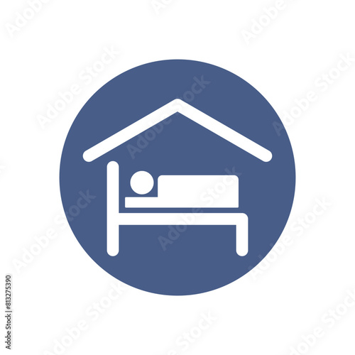 lodging icon , hotel icon vector photo