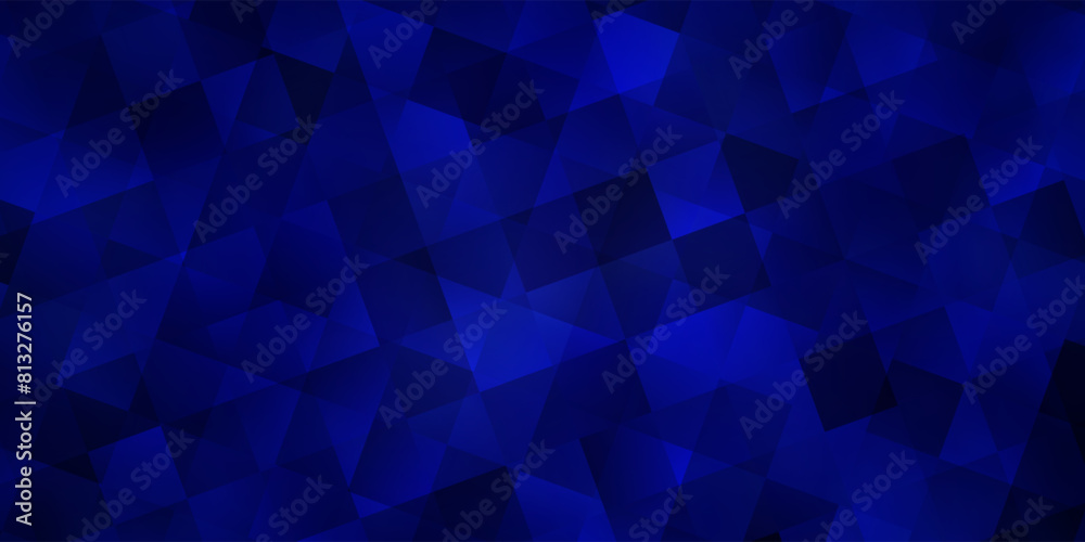 Dark BLUE vector template with crystals, squares. Dark BLUE vector template with crystals, squares.