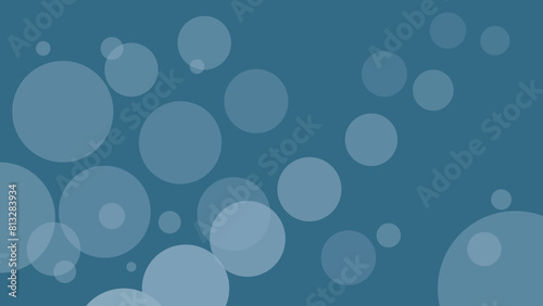 Premium Flat Vector Abstract blue geometric rounded shape background