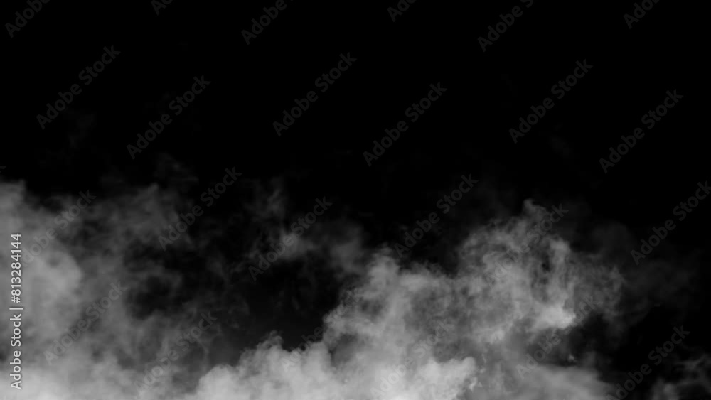 smoke and steam, fog. fly into the clouds. Entering the smoke and steam