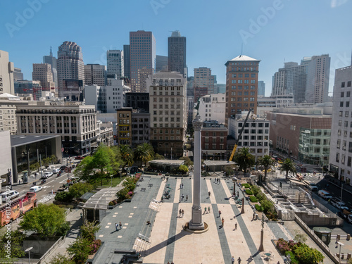 Union Square in Downtown, San Francisco, California, United States of America. photo