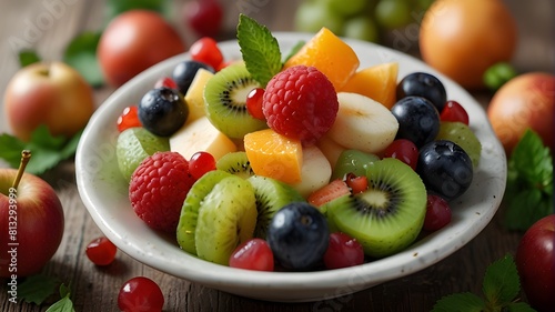 fruit salad with berries