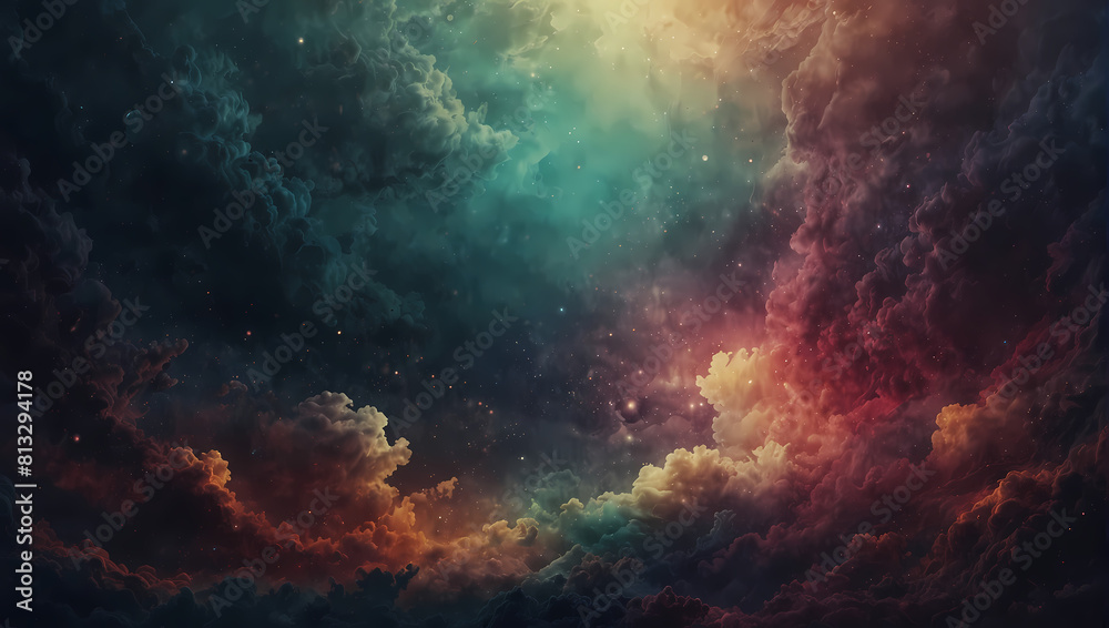 Fototapeta premium abstract background with a Cloudy Sky Dream World theme