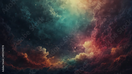 abstract background with a Cloudy Sky Dream World theme