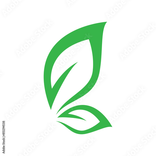 fresh leaf logo design for natural life