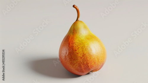 3D render of a pear on a white background. © EC Tech 