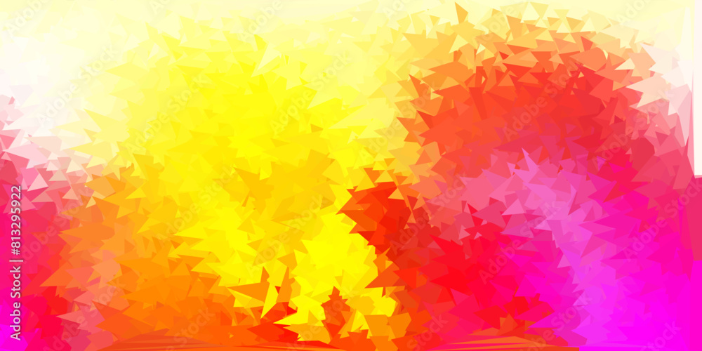 Light pink, yellow vector geometric polygonal design. Light pink, yellow vector geometric polygonal design.