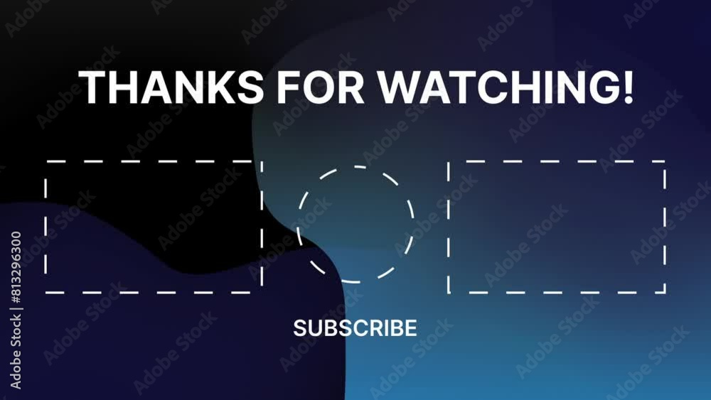 youtube end screen animation gradient simple background