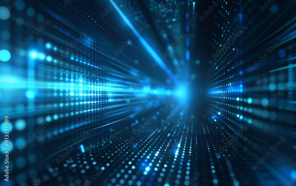 Abstract blue technology background with glowing light. Abstract blue technology background with glowing light.