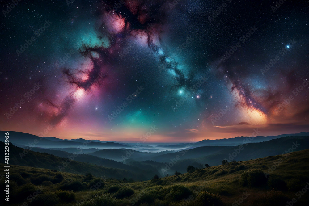 landscapes unfold beneath a mesmerizing sky