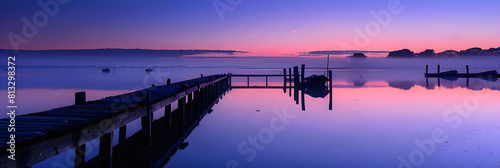 Captivating Dawn at the Harbor: A Vision of Serenity and Anticipation © Kyle