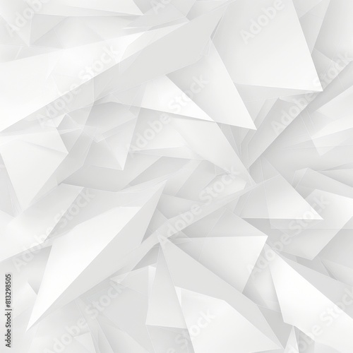 Abstract white triangle background.