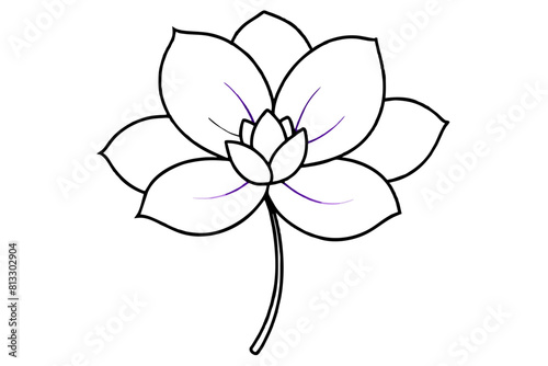 violet flower vector illustration