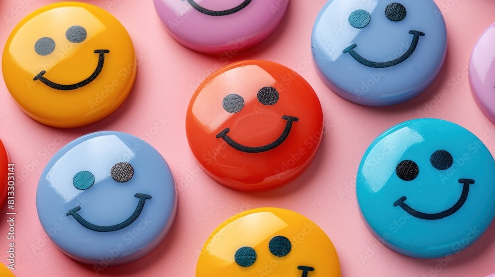 Smiley icon emoji background