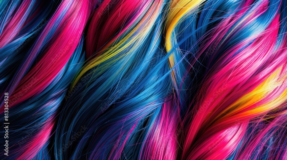 Colorful soft hair background Colorful soft hair background