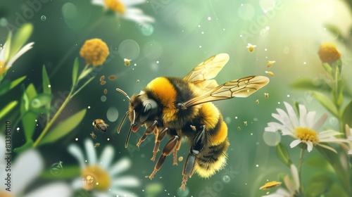world bee day poster illustration wallpaper for may 20 celebration
