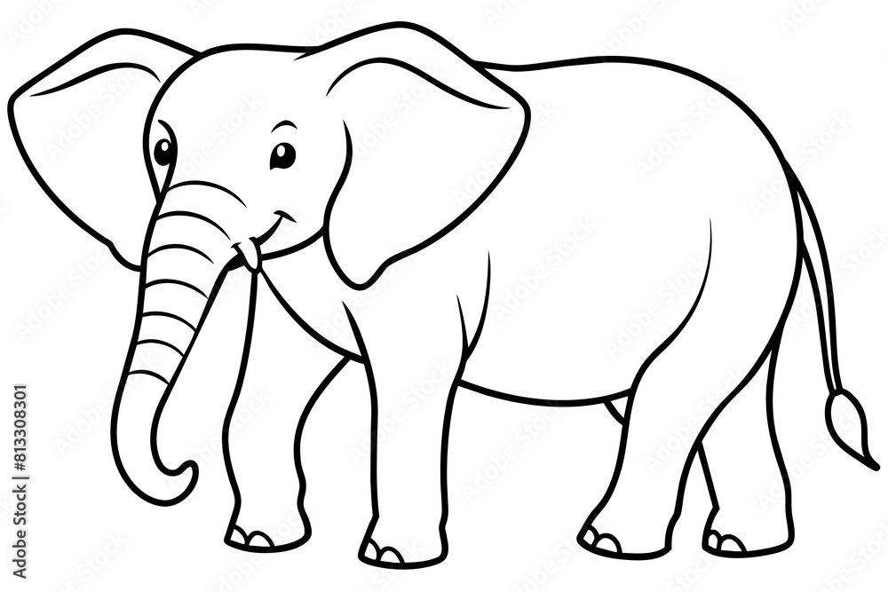 elephant line art silhouette illustration elephant line art silhouette illustration