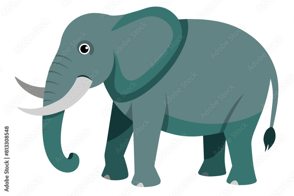 elephant cartoon vector illustration