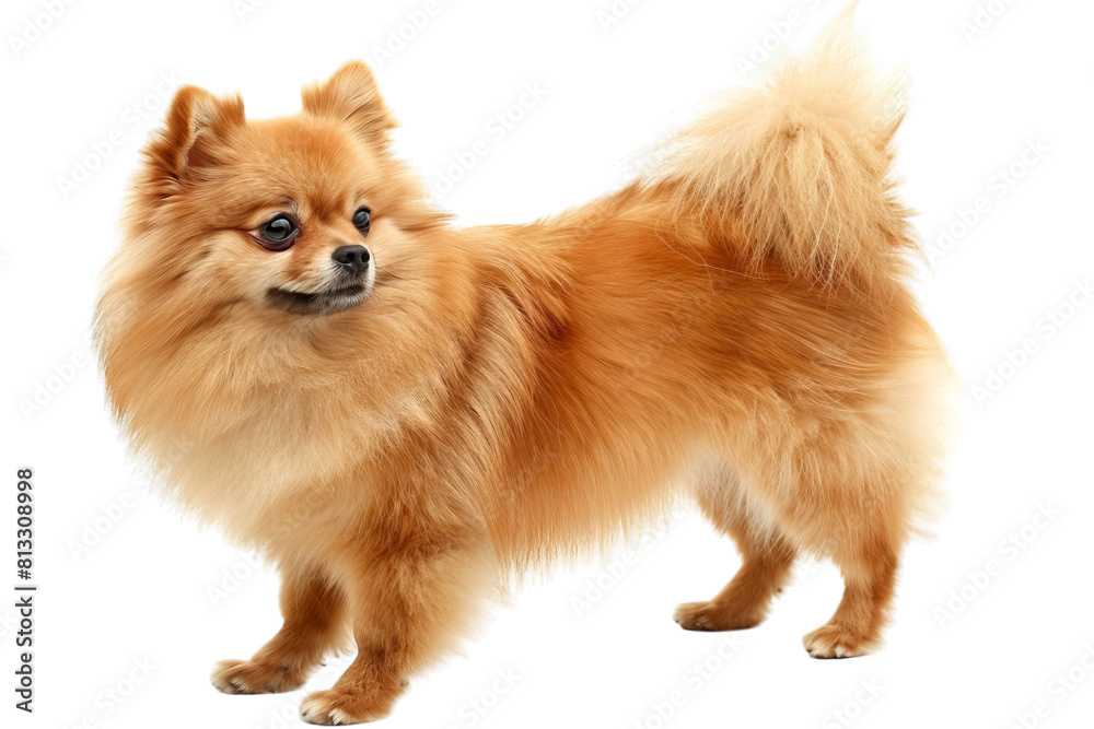 Obraz premium Pomeranian Dog Isolated