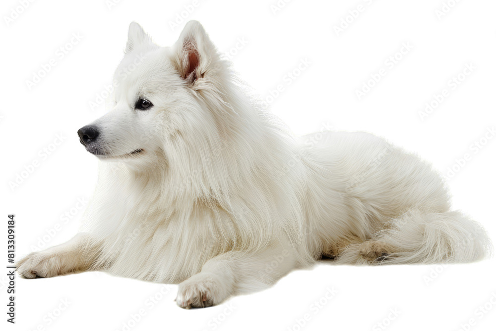 Samoyed Dog Isolated Samoyed Dog Isolated