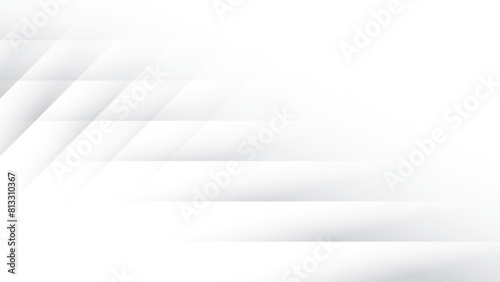 Abstract  white and gray color, modern design stripes background with rhombus shape and straight lines. Vector illustration.