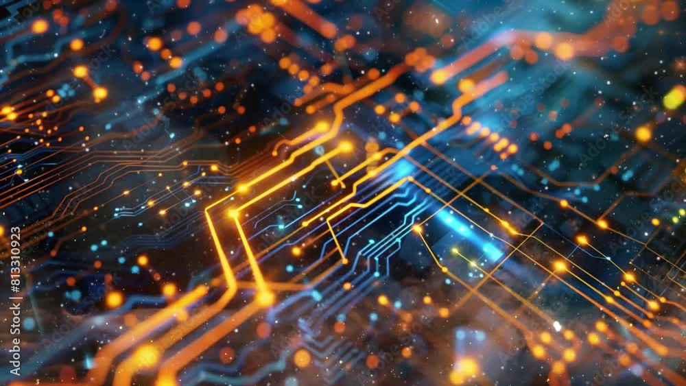 abstract technology background circuit board pattern. technology ...