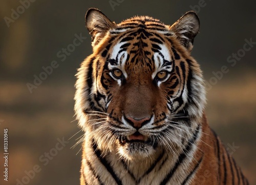 Close up of a tiger, Panthera tigris altaica