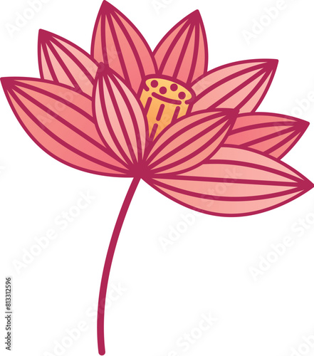 lotus paper cut