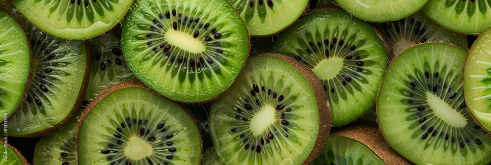 close up shot of the kiwi fruit is very fresh and looks delicious, generative AI close up shot of the kiwi fruit is very fresh and looks delicious, generative AI