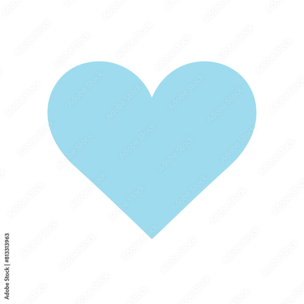 Vector heart shape symbol logo favicon label 