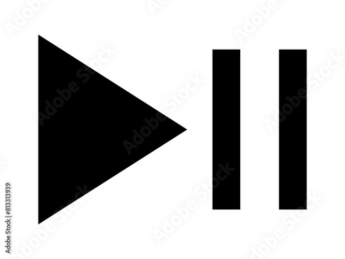 The universal black vector symbols for play (triangle) and pause (double bars) are essential components for modern media controls isolated on a white. Free Download The universal black vector symbols for play (triangle) and pause (double bars) are essential components for modern media controls isolated on a white. - GFXLoad