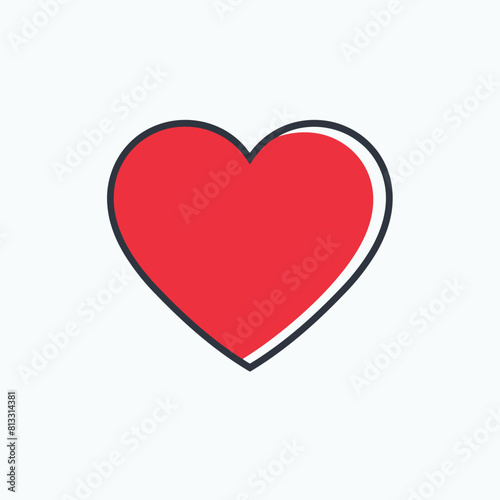 Free Download Vector heart shape symbol logo favicon label  - GFXLoad