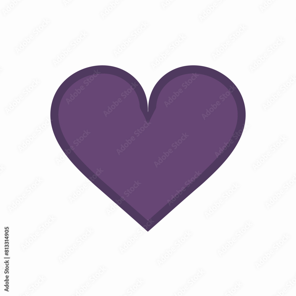 Vector heart shape symbol logo favicon label Vector heart shape symbol logo favicon label