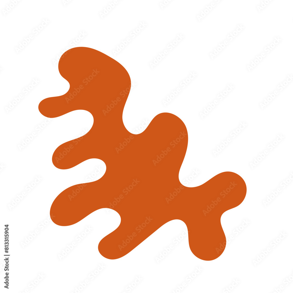 Orange abstract shape vector Orange abstract shape vector