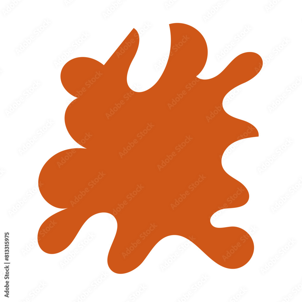 Orange abstract shape vector Orange abstract shape vector