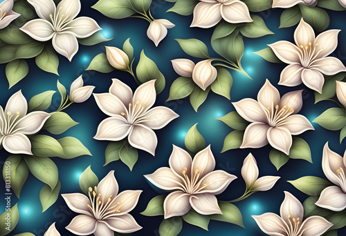 seamless pattern with flowers