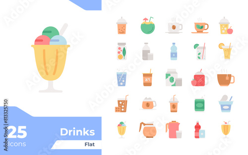 Drinks Flat Icons