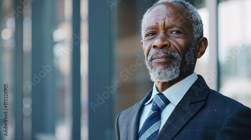 Senior African American businessman in a suit © Ammar