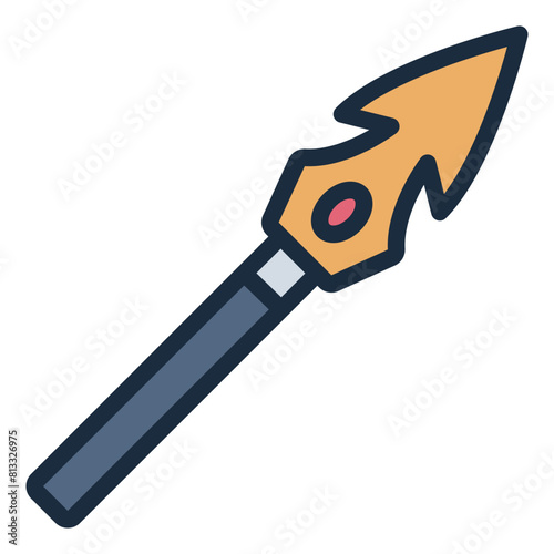 Harpoon lance pirate weapon icon