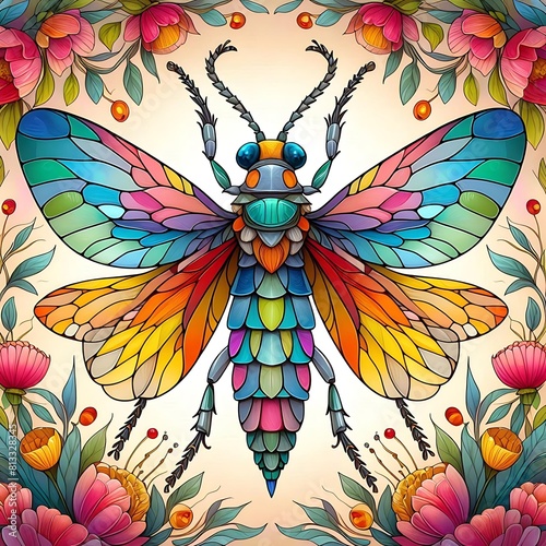 colorful bug